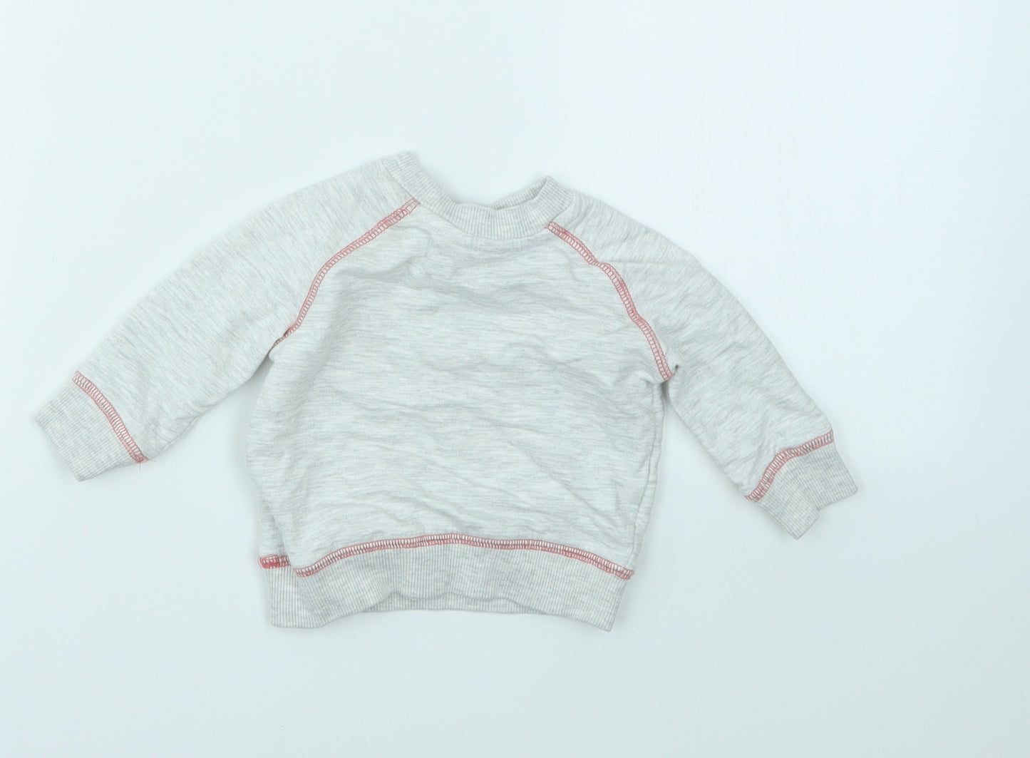 M&Co Girls Grey   Pullover Jumper Size 3-6 Months