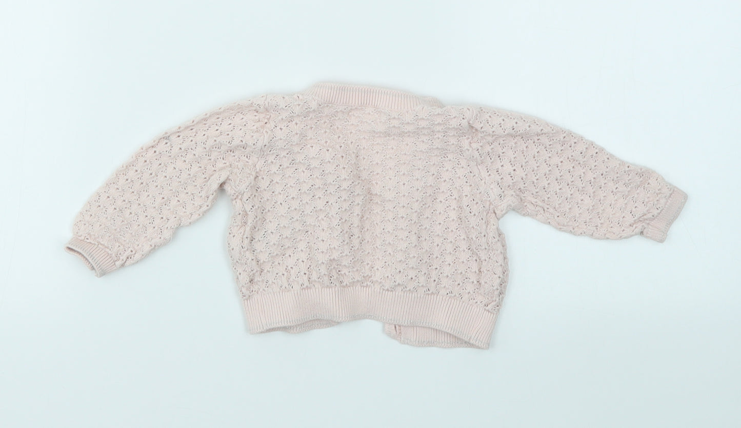 NEXT Girls Pink   Cardigan Jumper Size 3-4 Years