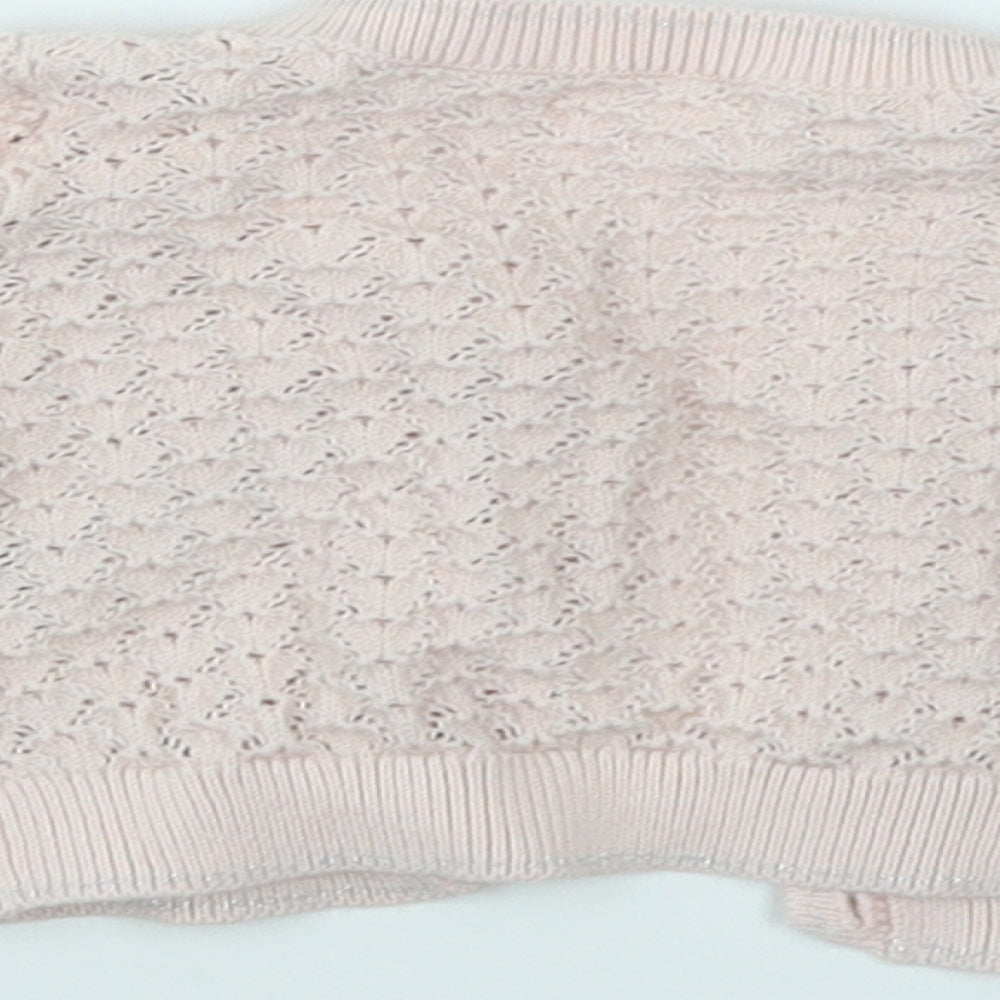 NEXT Girls Pink   Cardigan Jumper Size 3-4 Years