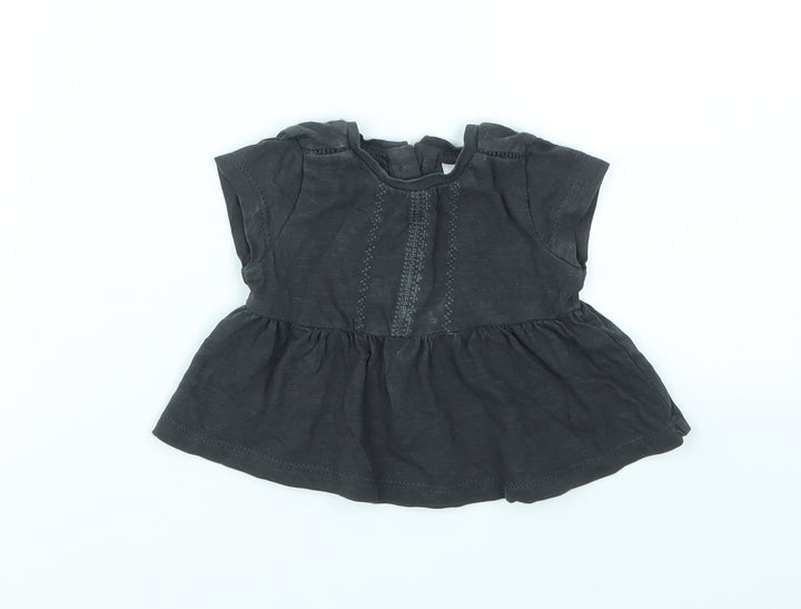 NEXT Girls Black   Basic T-Shirt Size Newborn
