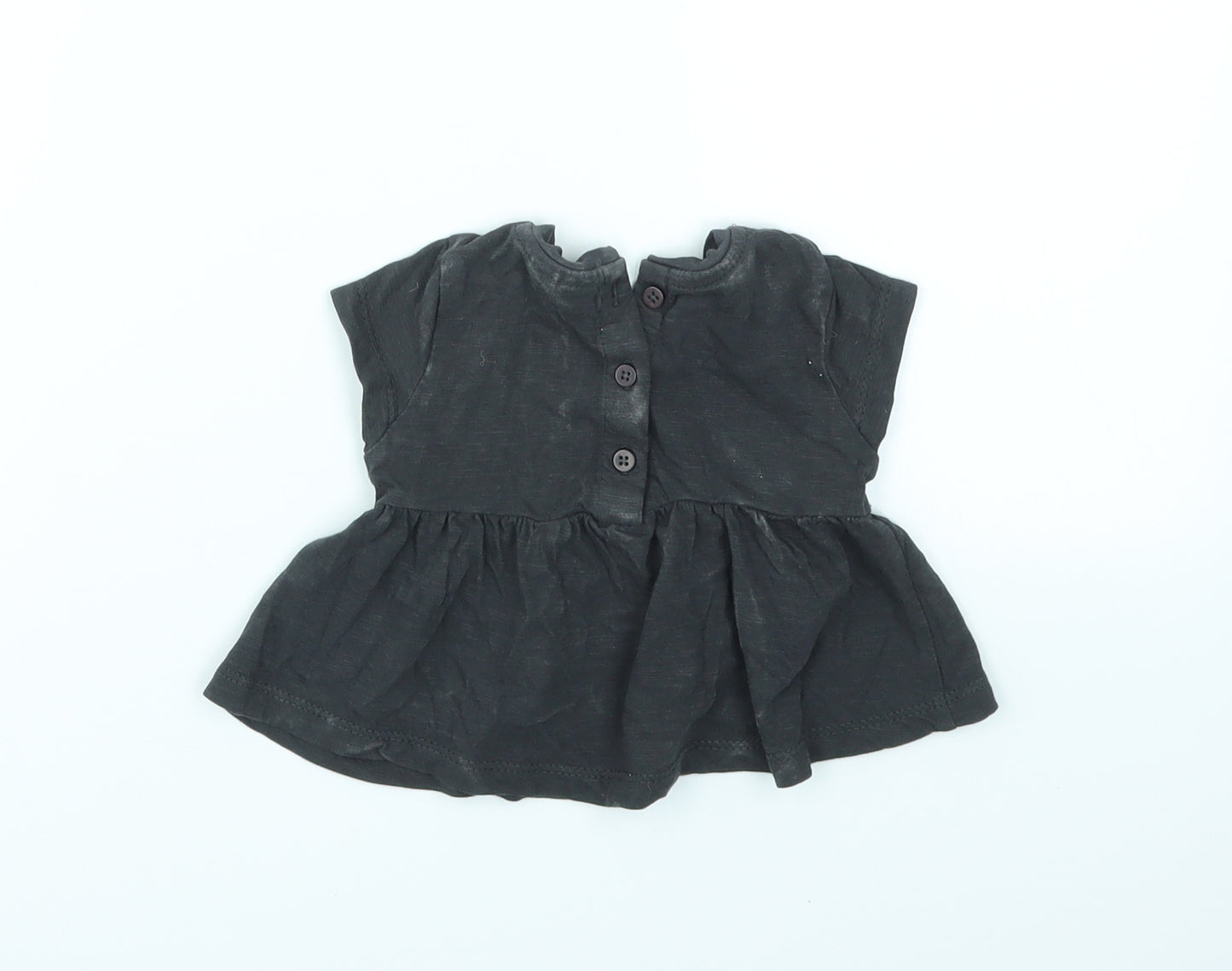 NEXT Girls Black   Basic T-Shirt Size Newborn