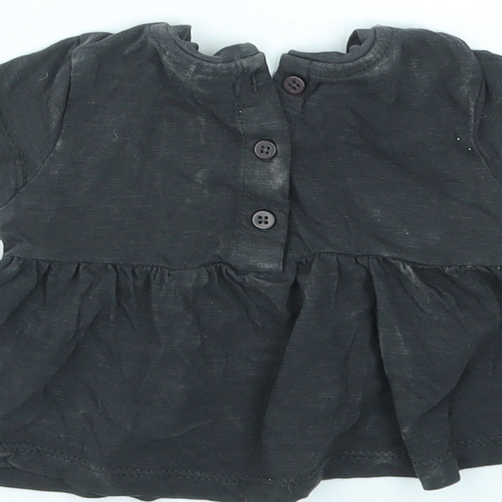 NEXT Girls Black   Basic T-Shirt Size Newborn