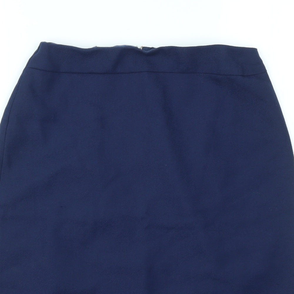 PIERRE ELEGANTE Womens Blue   Flare Skirt Size 14