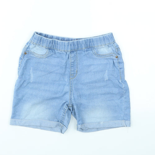 DENIM&CO Girls Blue   Cut-Off Shorts Size 9-10 Years