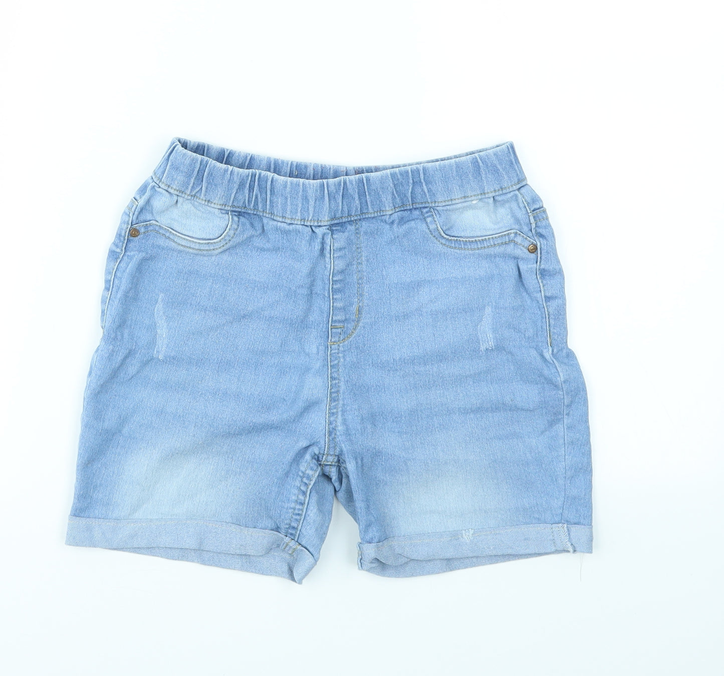 DENIM&CO Girls Blue   Cut-Off Shorts Size 9-10 Years