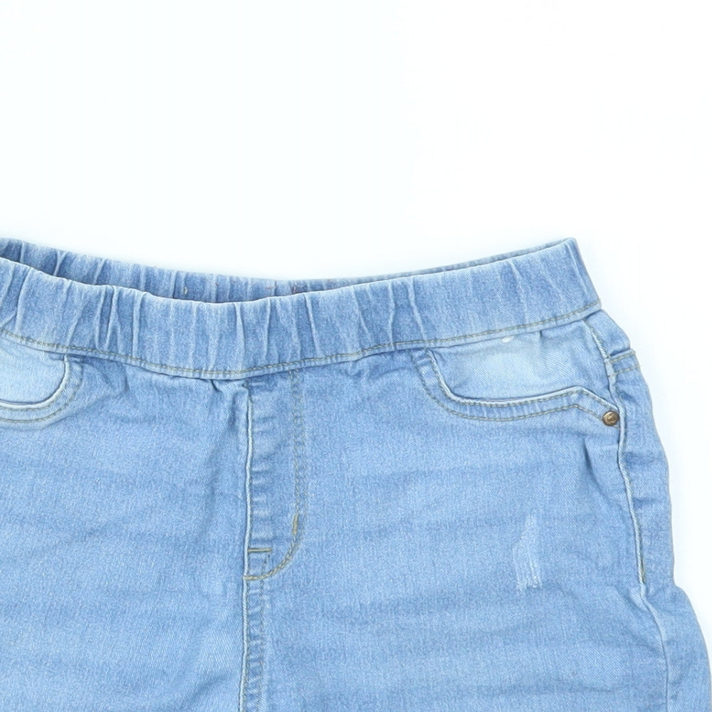 DENIM&CO Girls Blue   Cut-Off Shorts Size 9-10 Years