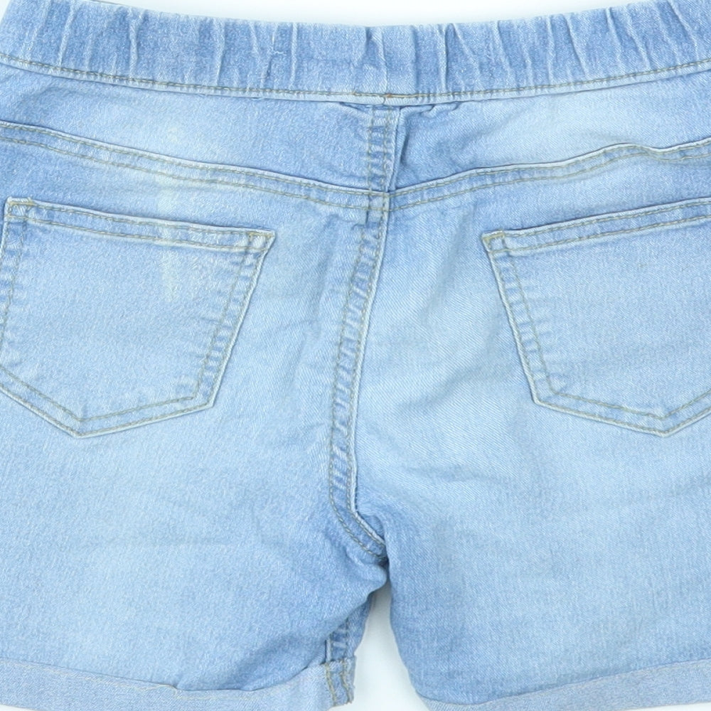 DENIM&CO Girls Blue   Cut-Off Shorts Size 9-10 Years