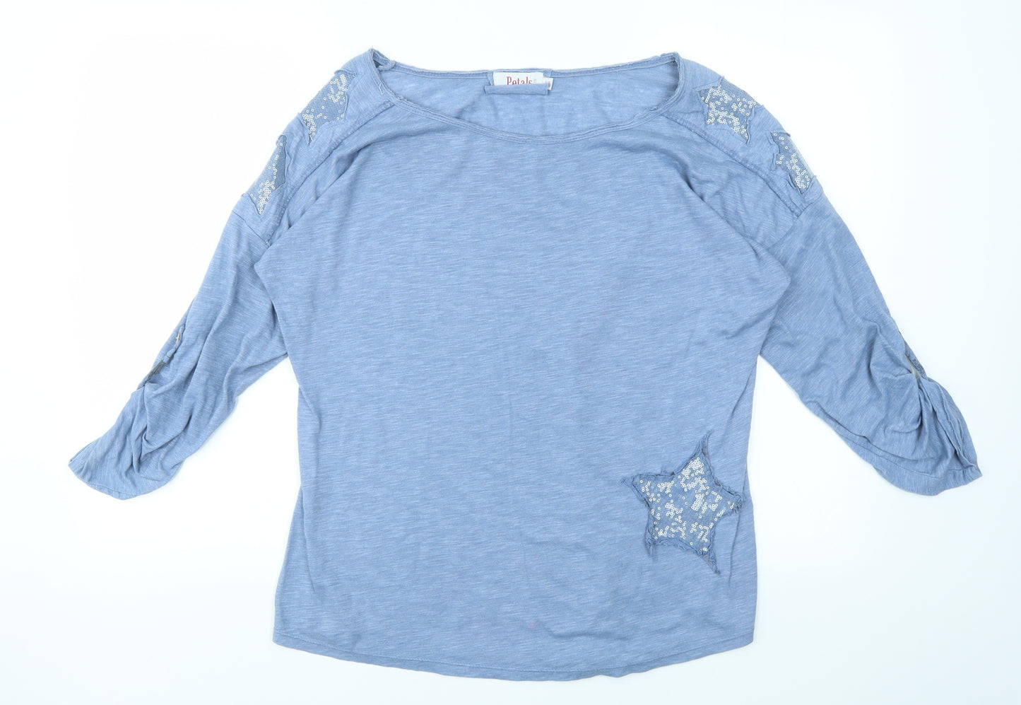 PETALS Womens Blue   Basic T-Shirt One Size