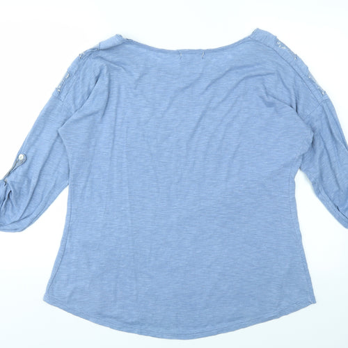 PETALS Womens Blue   Basic T-Shirt One Size