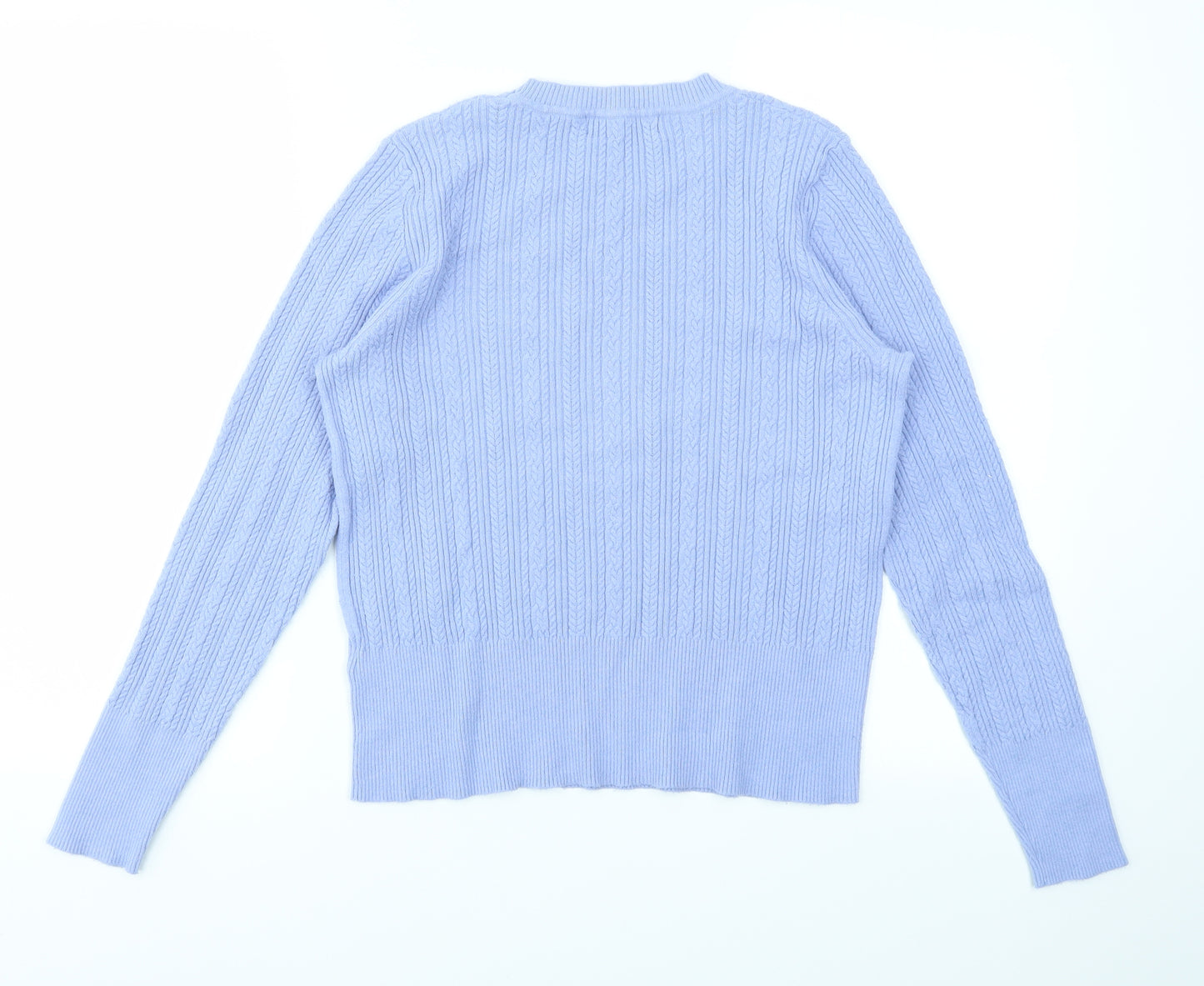 M&S Womens Blue   Basic T-Shirt Size 12