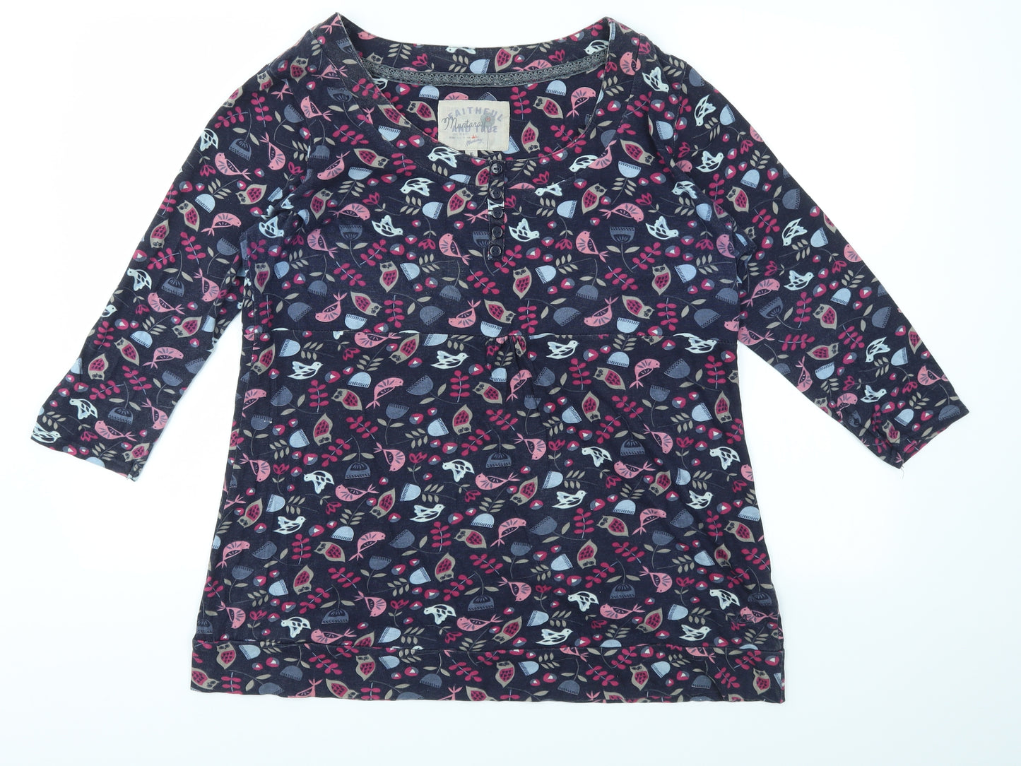 Debenhams Womens Multicoloured Animal Print  Basic T-Shirt Size 16