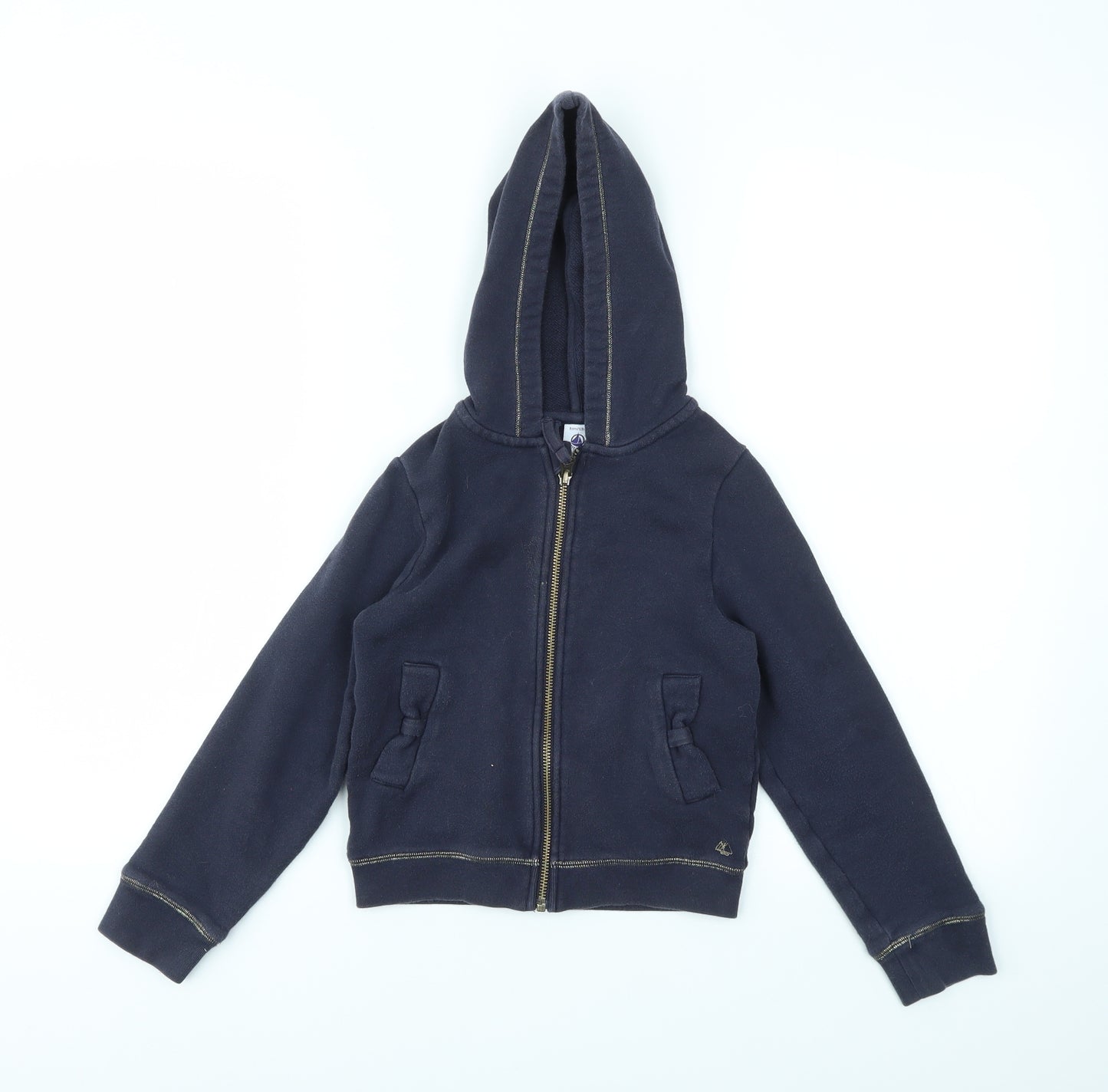 Preworn Girls Blue   Full Zip Jumper Size 8-9 Years
