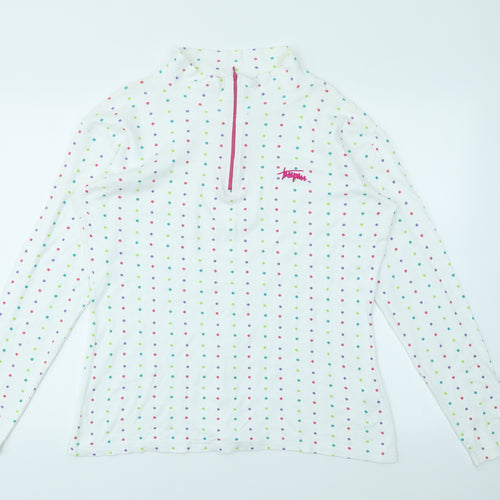 Tresspass Womens Multicoloured Polka Dot  Pullover Jumper Size 2XL