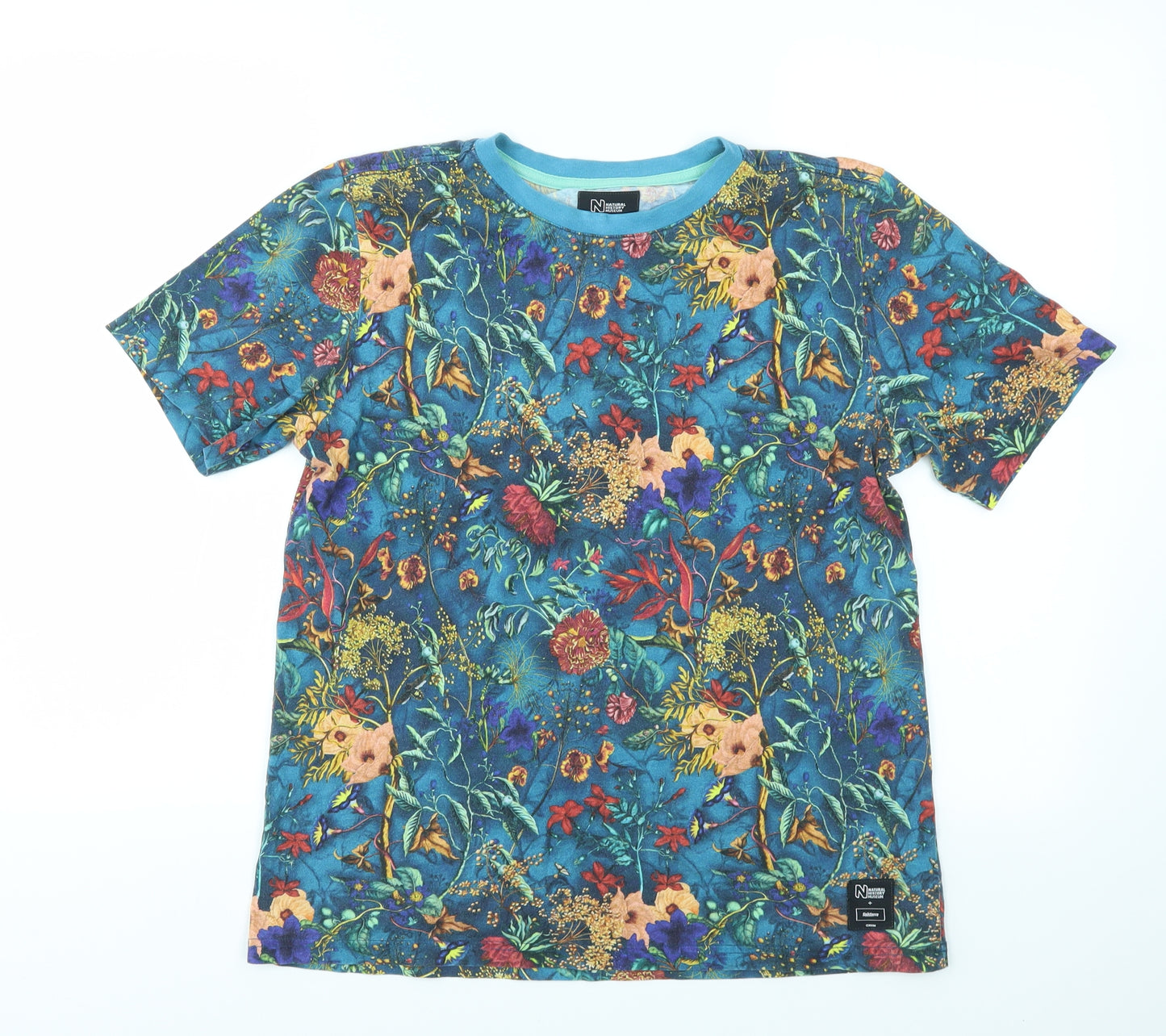 Finisterre Womens Multicoloured Floral  Basic T-Shirt Size 8