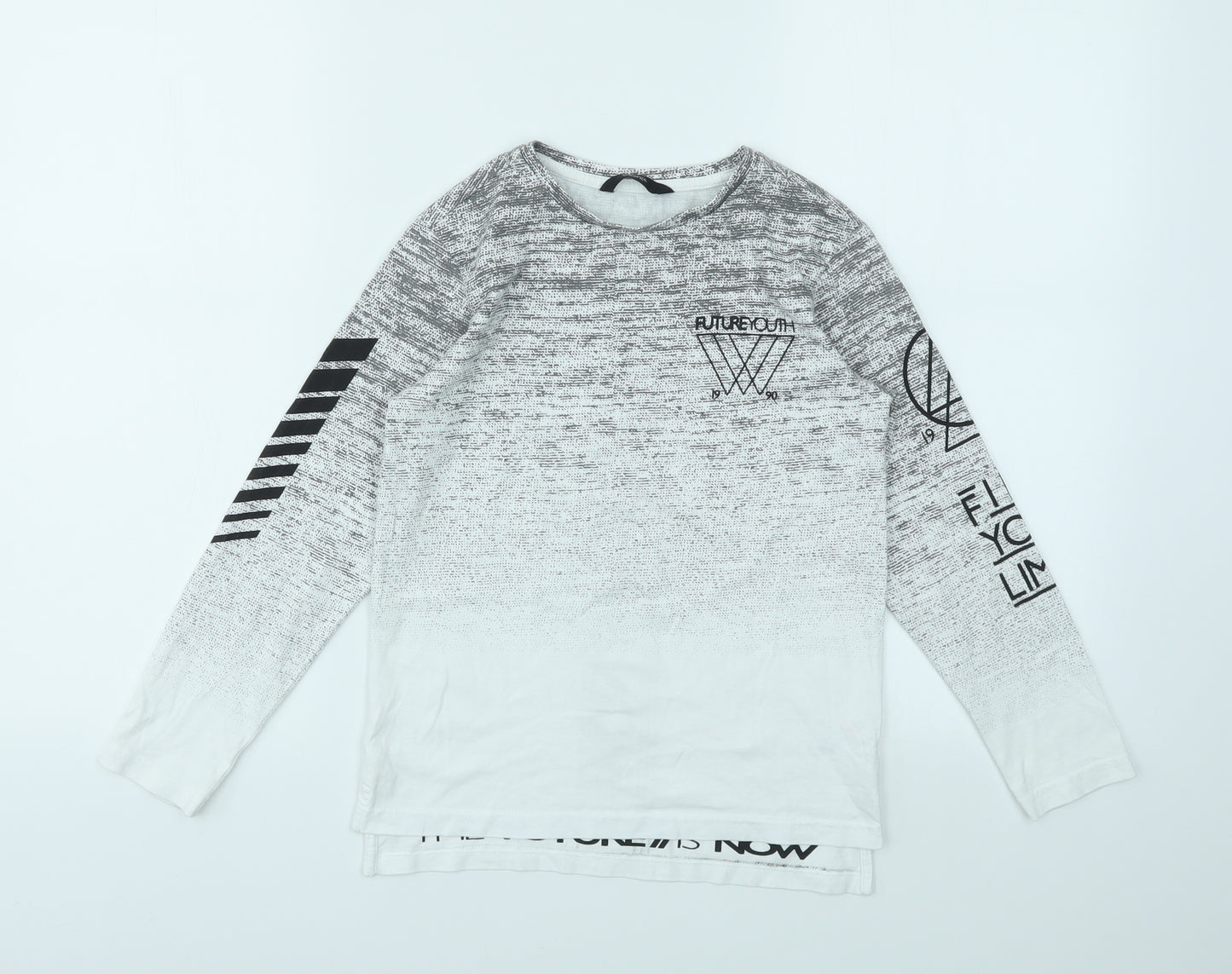 George Boys Grey   Basic T-Shirt Size 8-9 Years