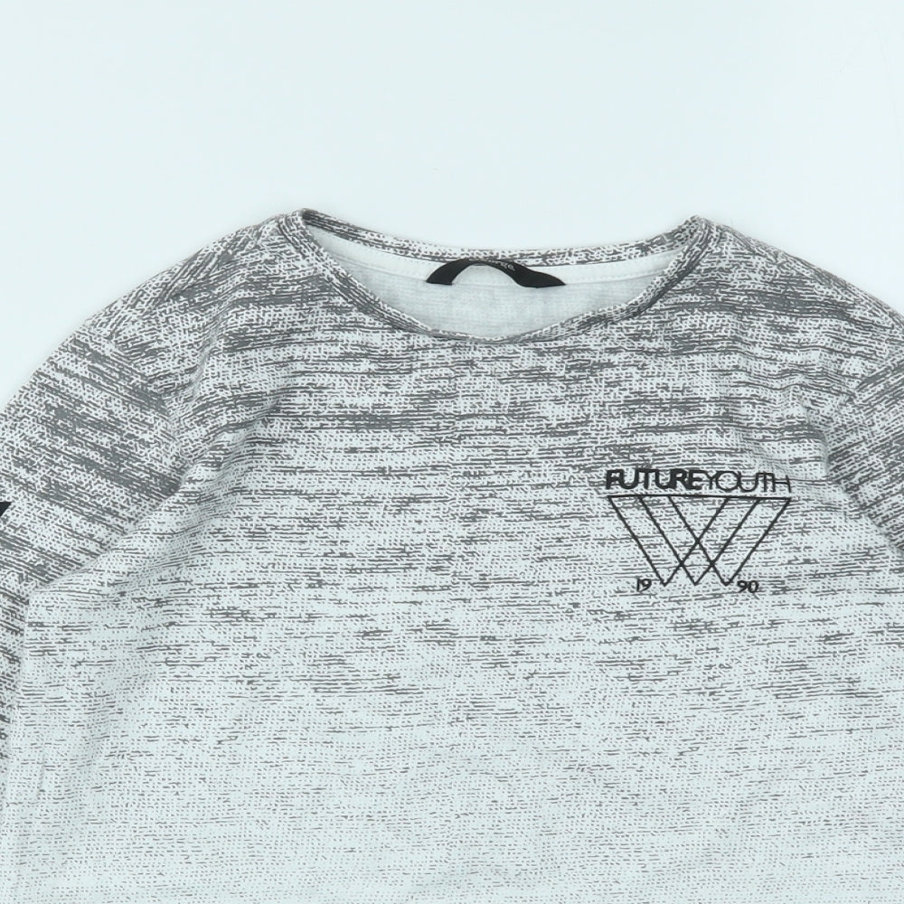George Boys Grey   Basic T-Shirt Size 8-9 Years