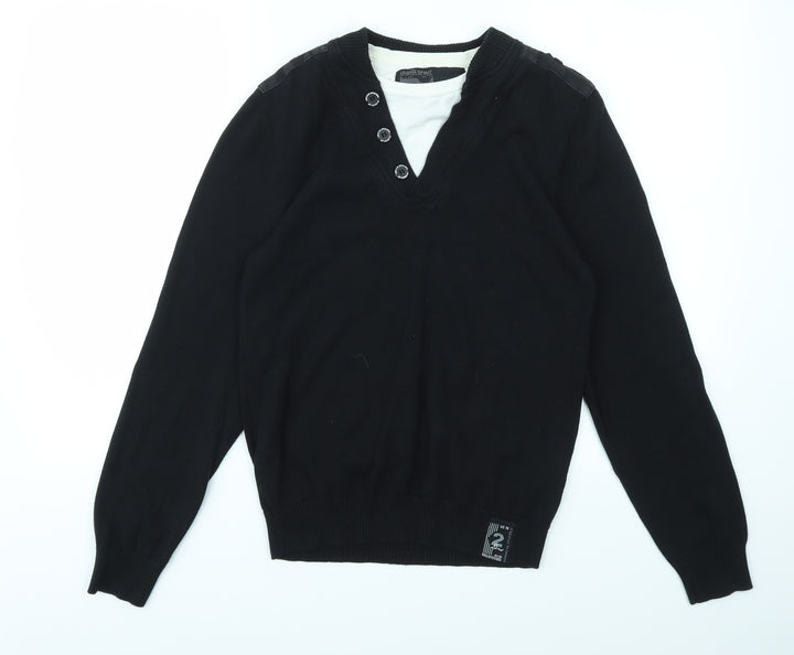 UrbanSpirit Mens Black Pullover Sweatshirt Size S