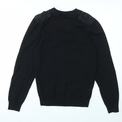 UrbanSpirit Mens Black   Pullover Sweatshirt Size S