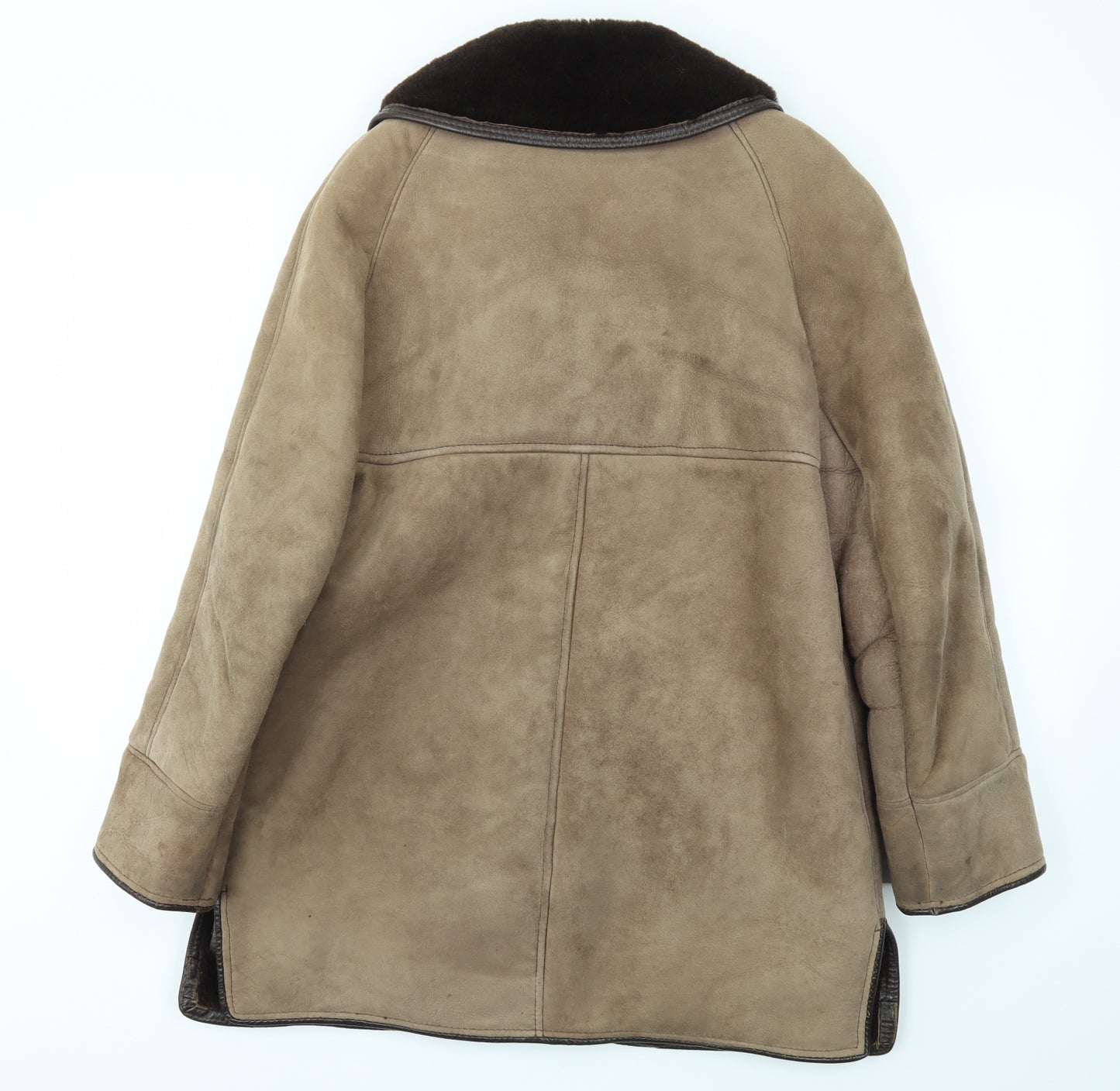 Preworn Womens Beige   Jacket Coat Size 16