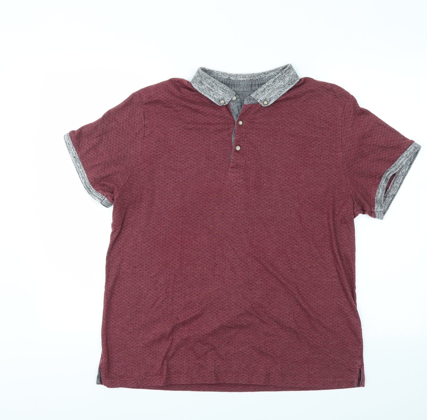 Debenhams Mens Red    Polo Size L