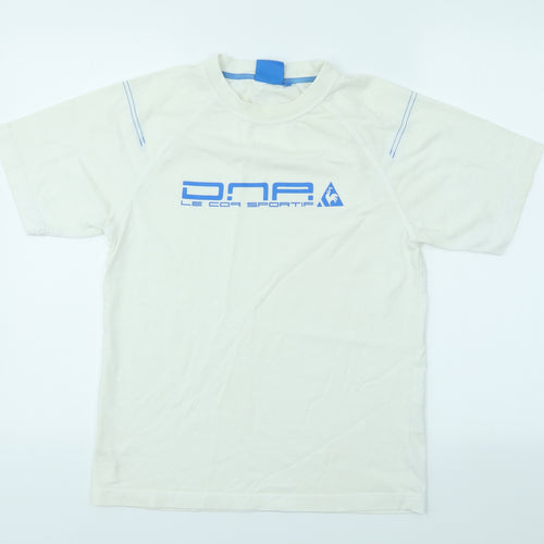 LE COQ SPORTLIF Boys Silver   Basic T-Shirt Size L