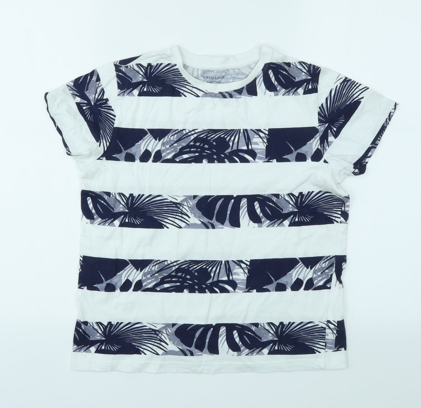 Primark Boys Multicoloured Geometric  Basic T-Shirt Size 9-10 Years