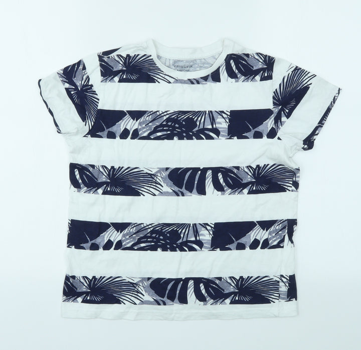 Primark Boys Multicoloured Geometric  Basic T-Shirt Size 9-10 Years