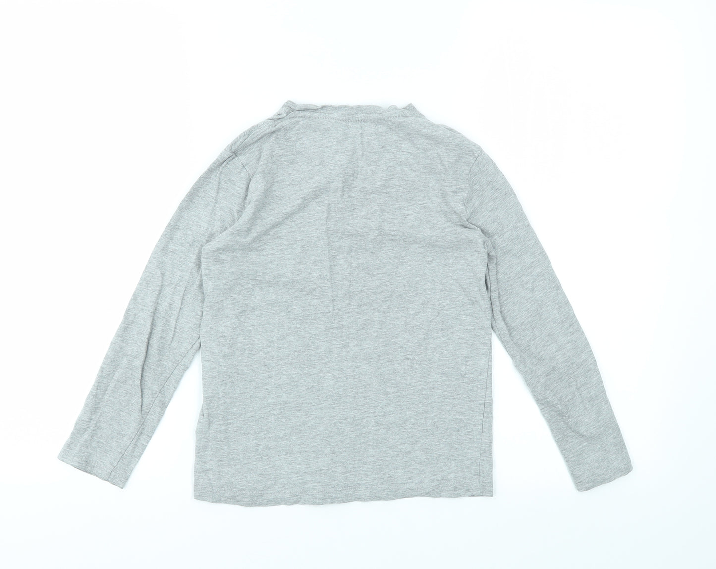 US Polo Assn. Boys Grey Houndstooth  Basic T-Shirt Size 8-9 Years