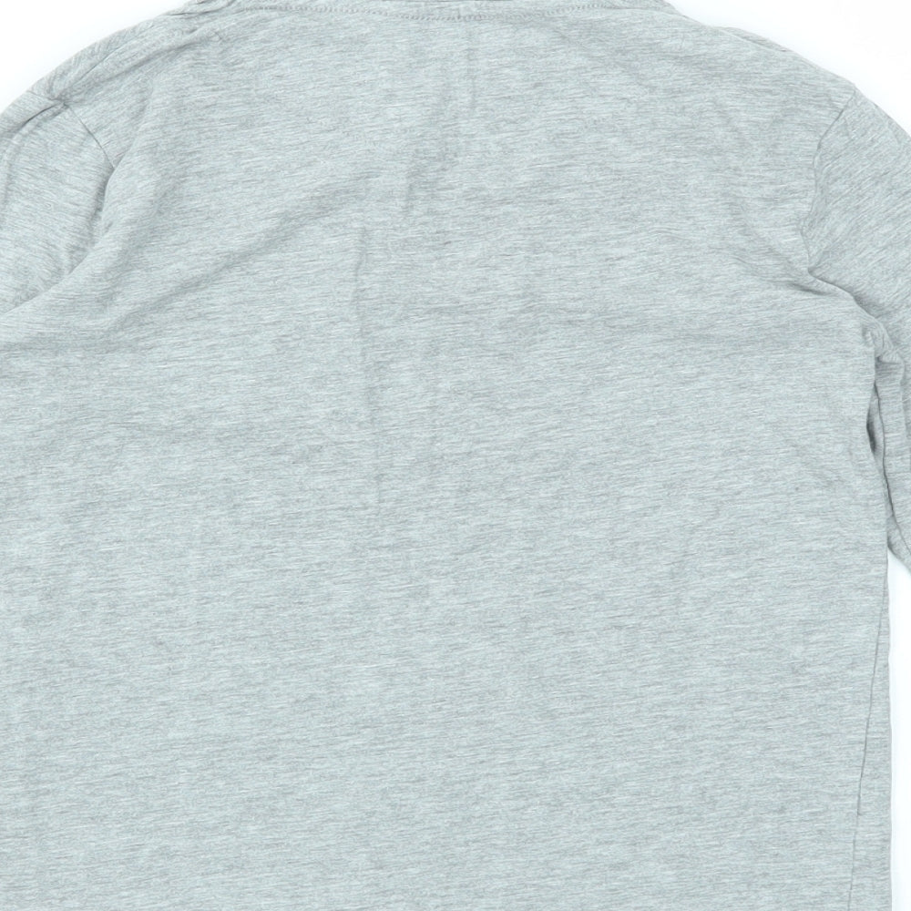 US Polo Assn. Boys Grey Houndstooth  Basic T-Shirt Size 8-9 Years