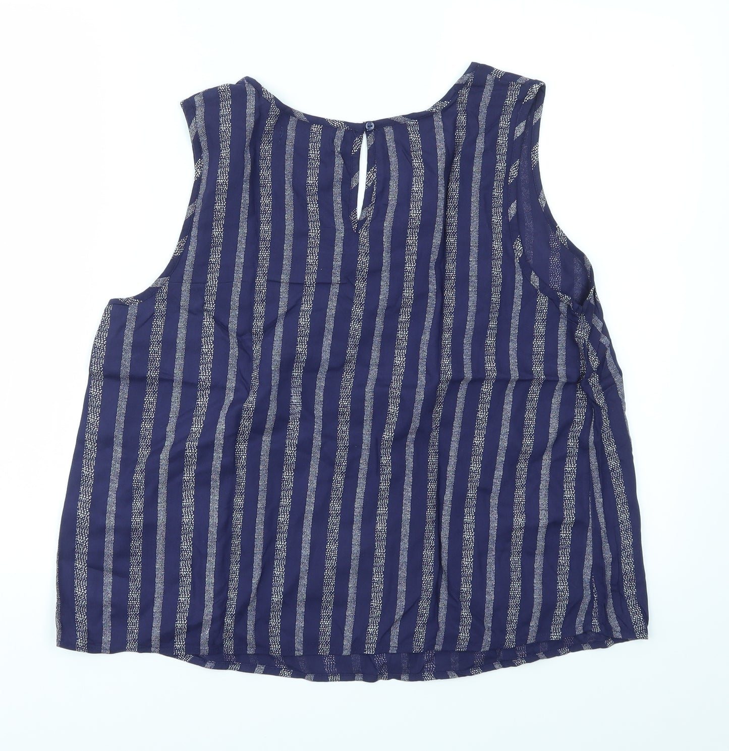 WEEKEND  Womens Blue Geometric  Basic Blouse Size 12