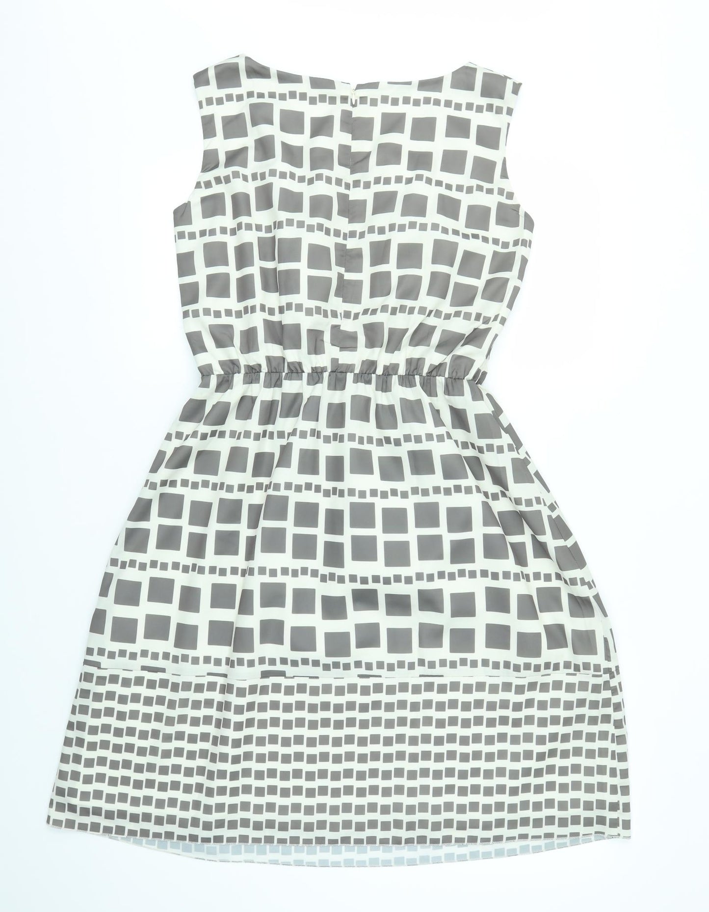 Nougat Womens Multicoloured Geometric  Fit & Flare  Size 12