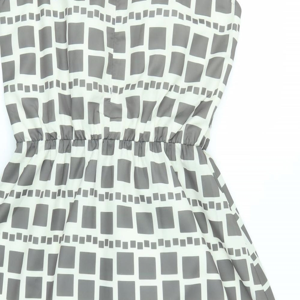 Nougat Womens Multicoloured Geometric  Fit & Flare  Size 12
