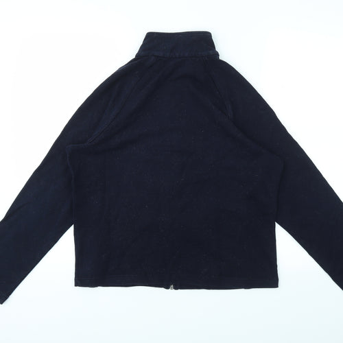 M&S Womens Blue   Full Zip Jumper Size 14