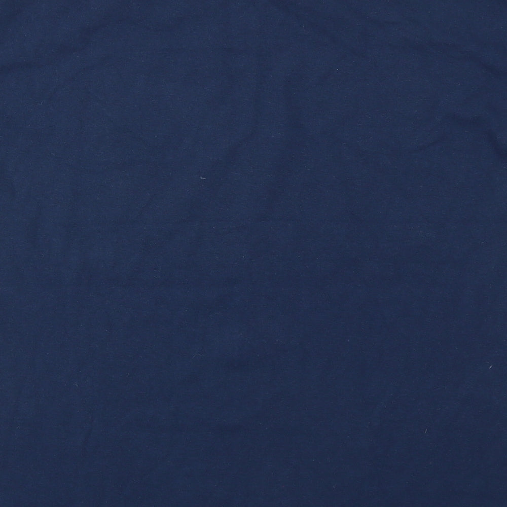 Gildan Mens Blue    T-Shirt Size L