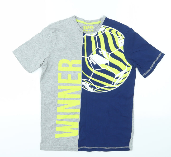F&F Boys Multicoloured Basic T-Shirt Size 9-10 Years