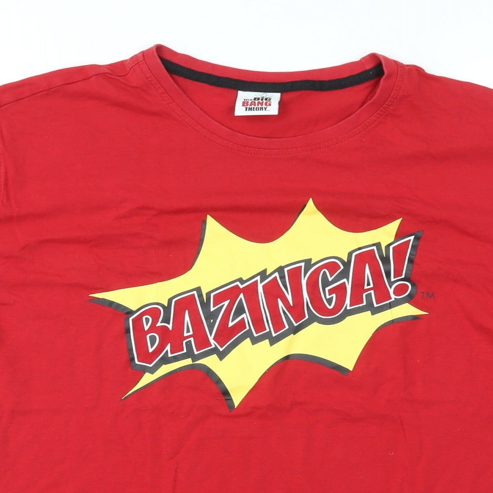 George Mens Red    T-Shirt Size M