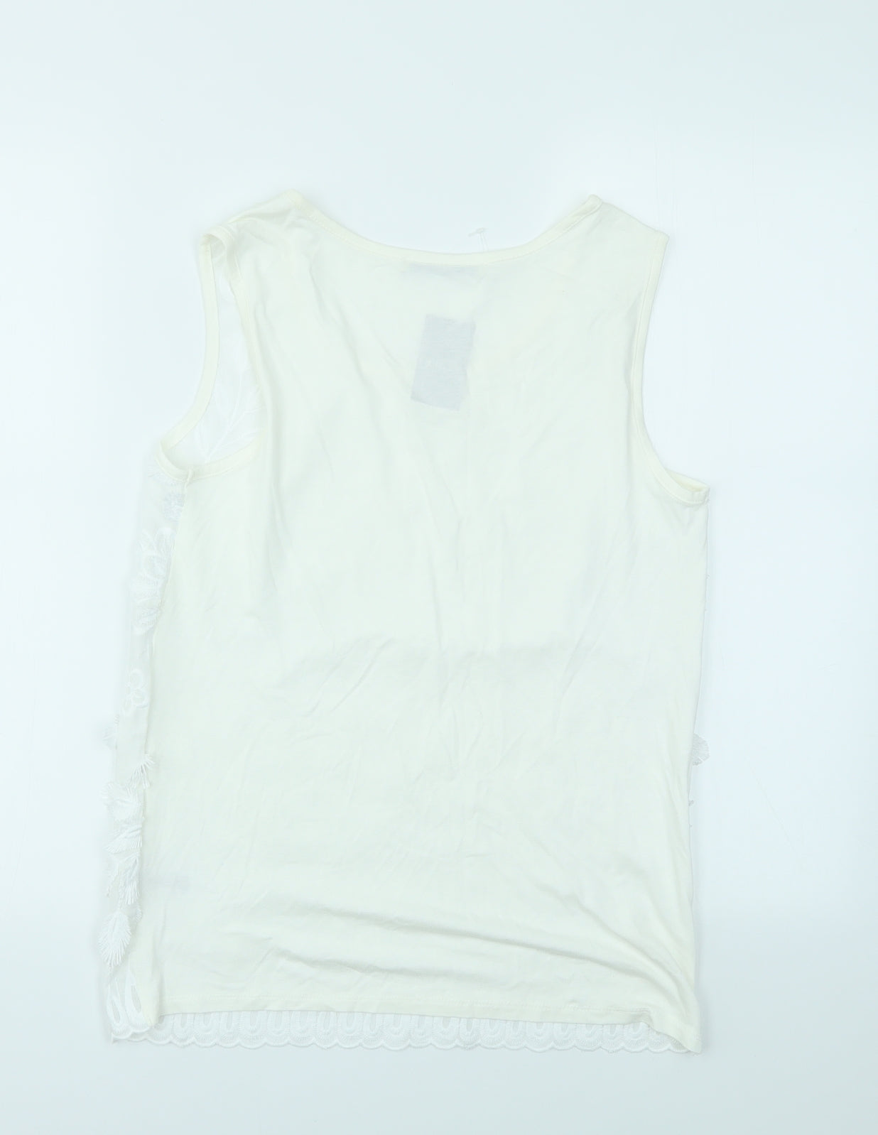 George Womens White   Basic T-Shirt Size 8
