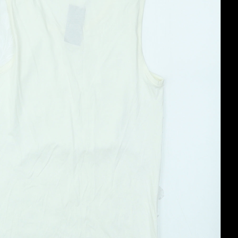 George Womens White   Basic T-Shirt Size 8