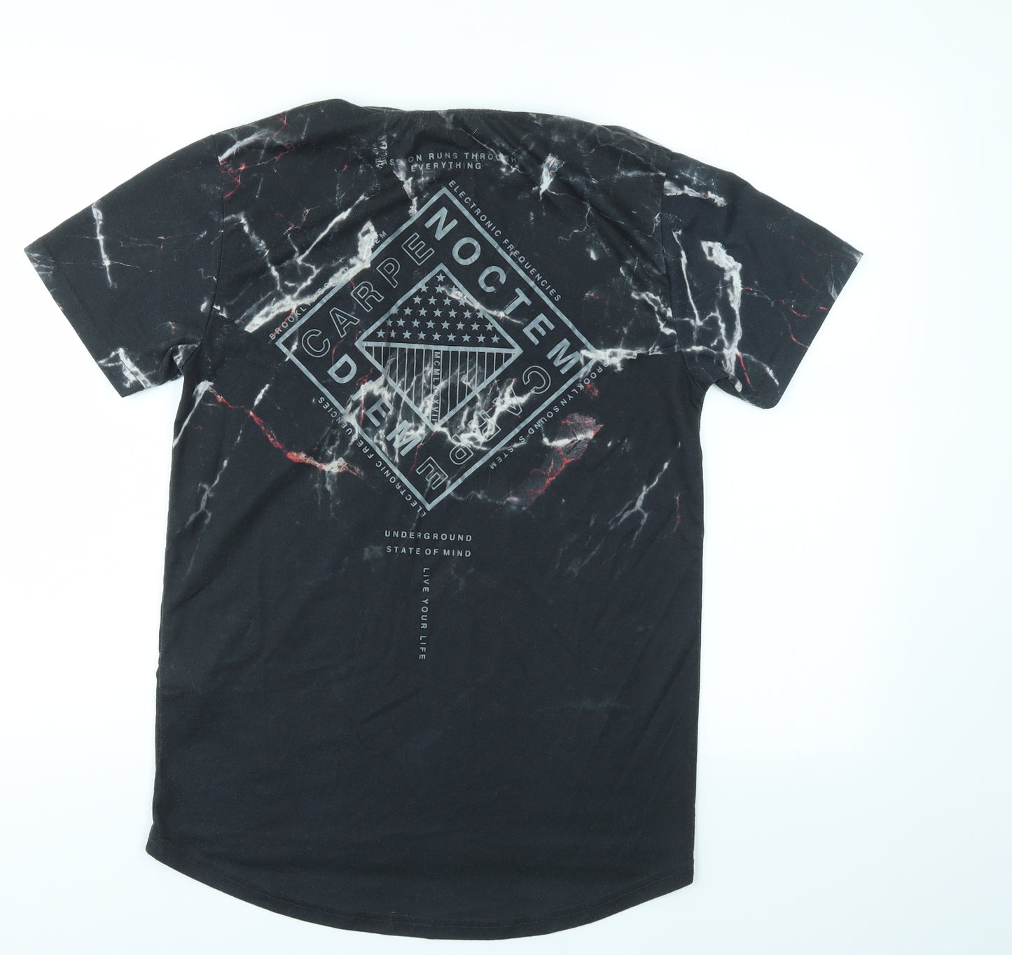 Primark Mens Black    T-Shirt Size XS