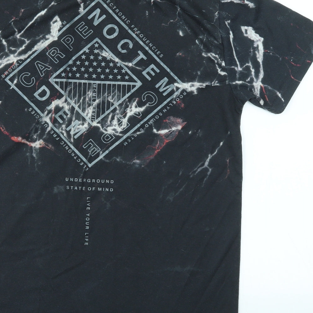 Primark Mens Black    T-Shirt Size XS