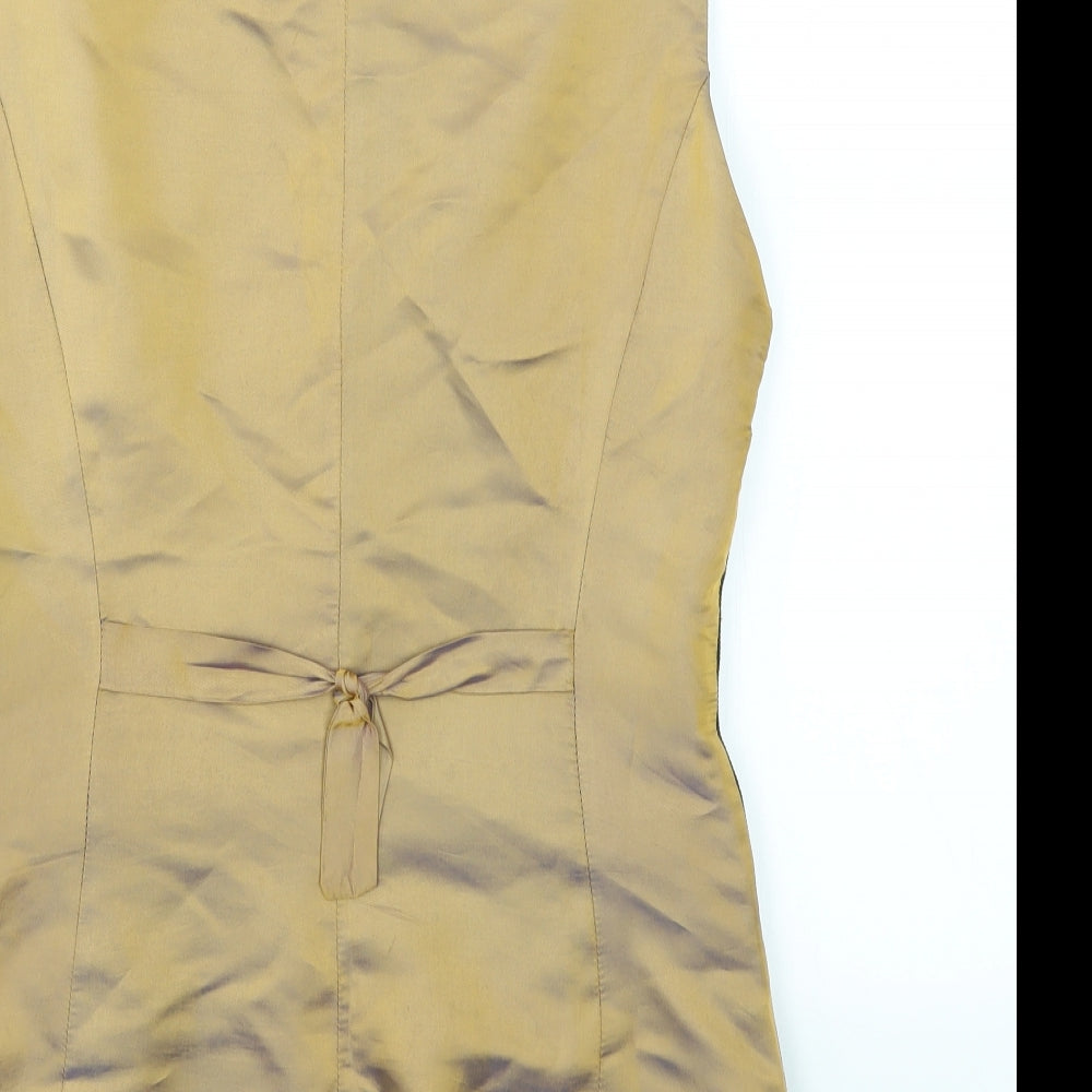 PINEPPLE Womens Brown   Jacket Suit Waistcoat Size 10