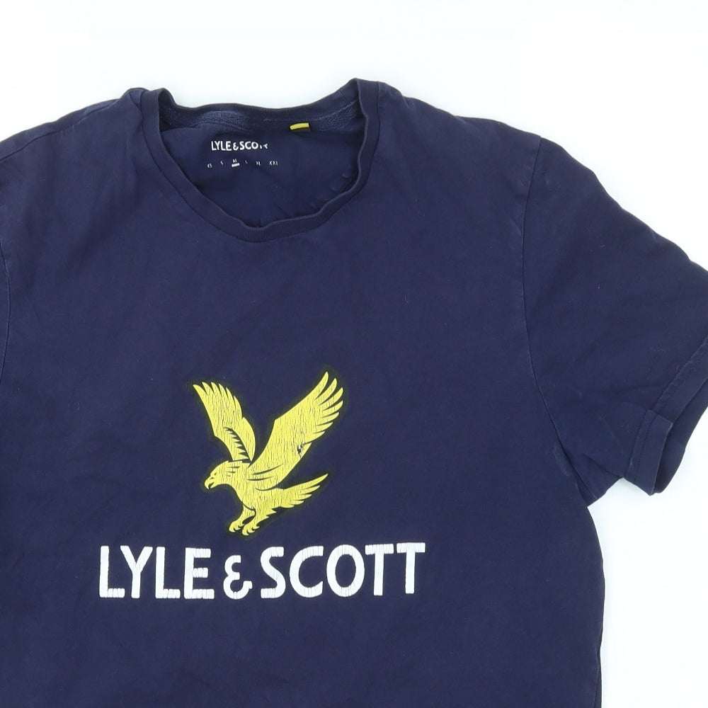 Lyle & Scott Mens Blue    T-Shirt Size M