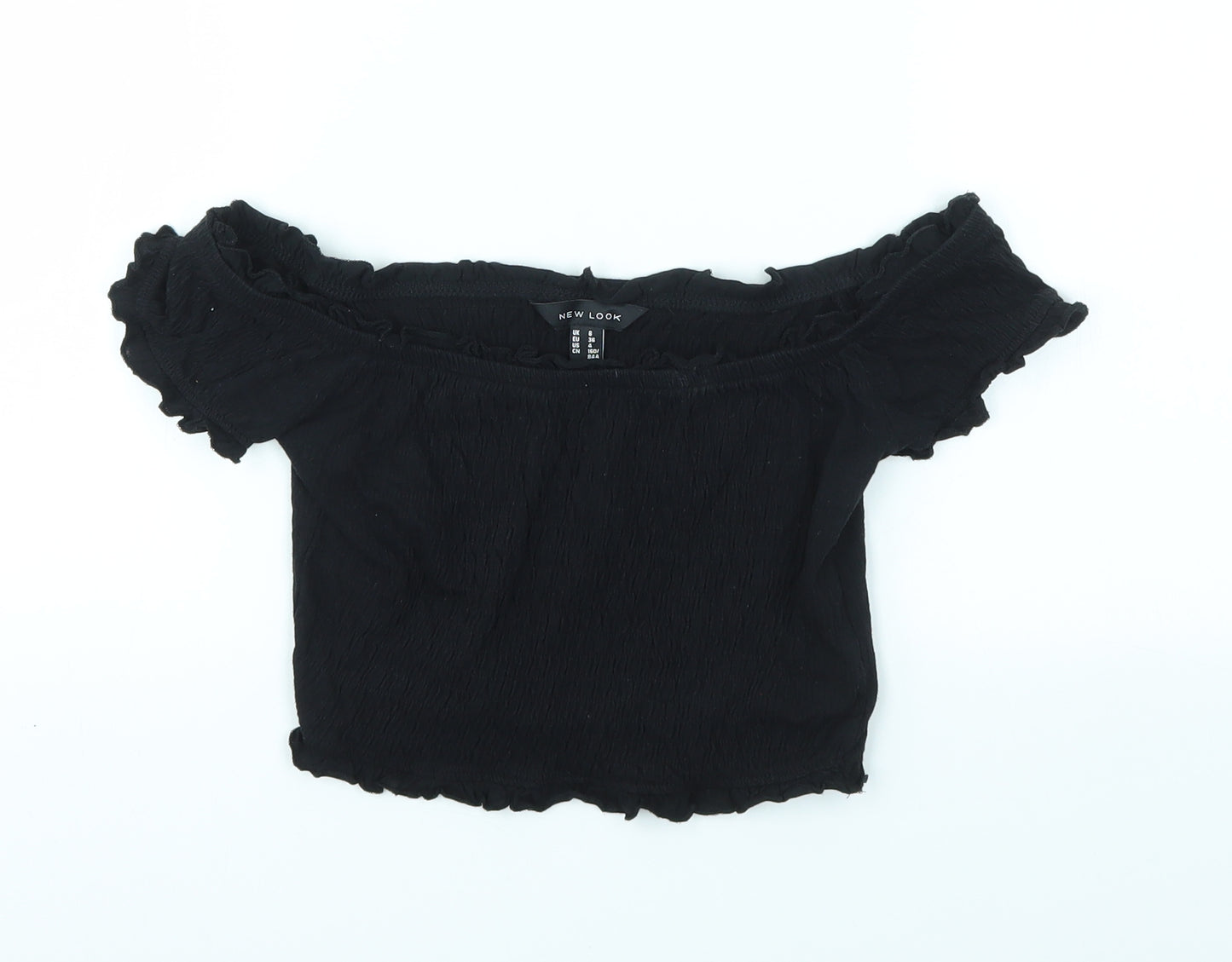 New Look Womens Black   Basic T-Shirt Size 8
