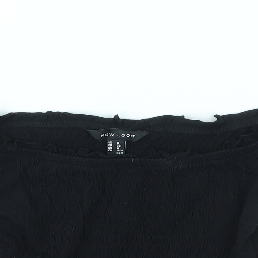 New Look Womens Black   Basic T-Shirt Size 8