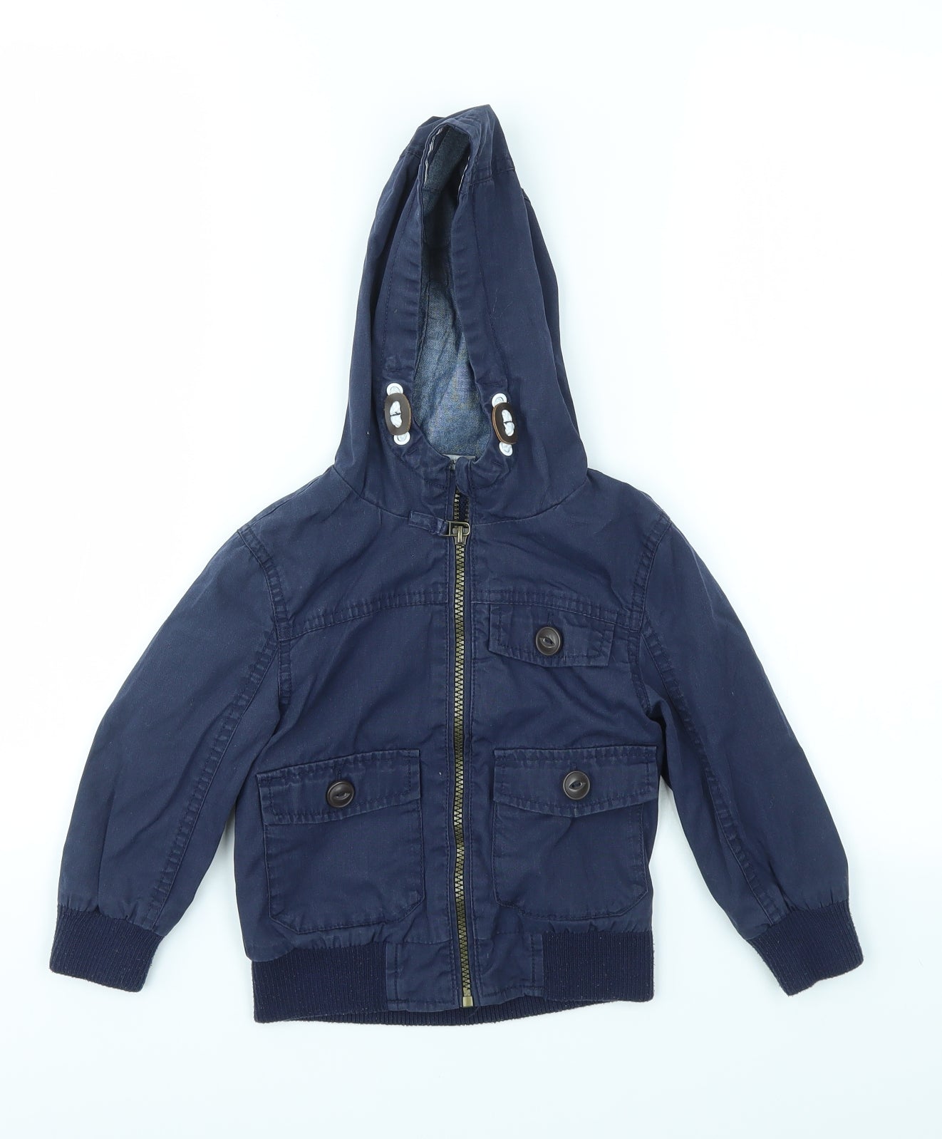George Boys Blue   Basic Coat Coat Size 2 Years