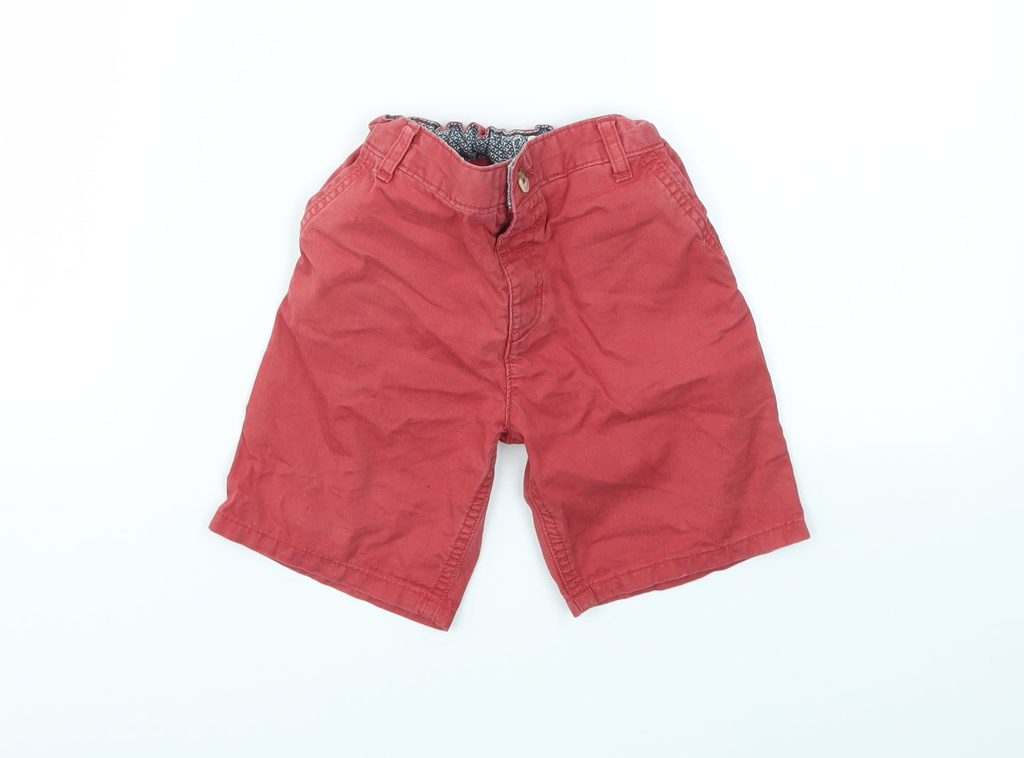 RIVER ISLAND  Boys Red   Chino Shorts Size 3-4 Years