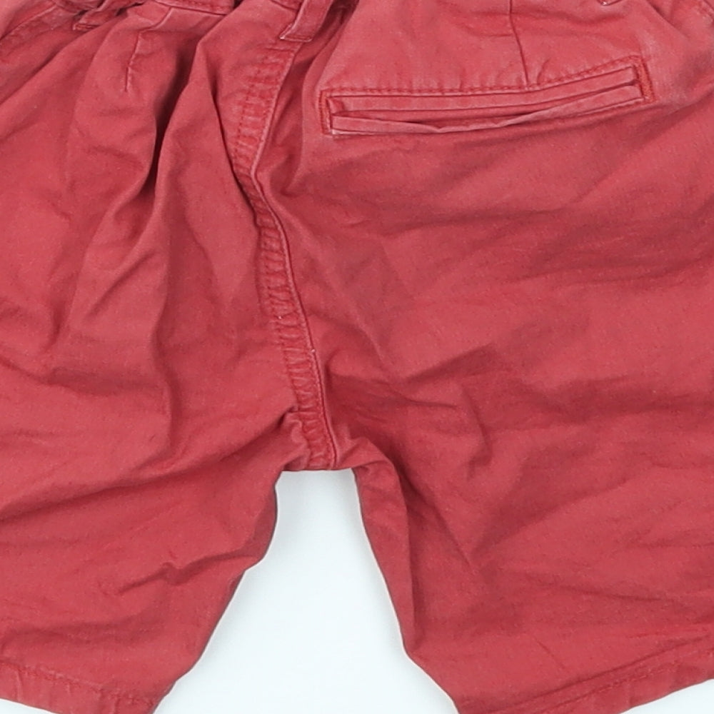 RIVER ISLAND  Boys Red   Chino Shorts Size 3-4 Years