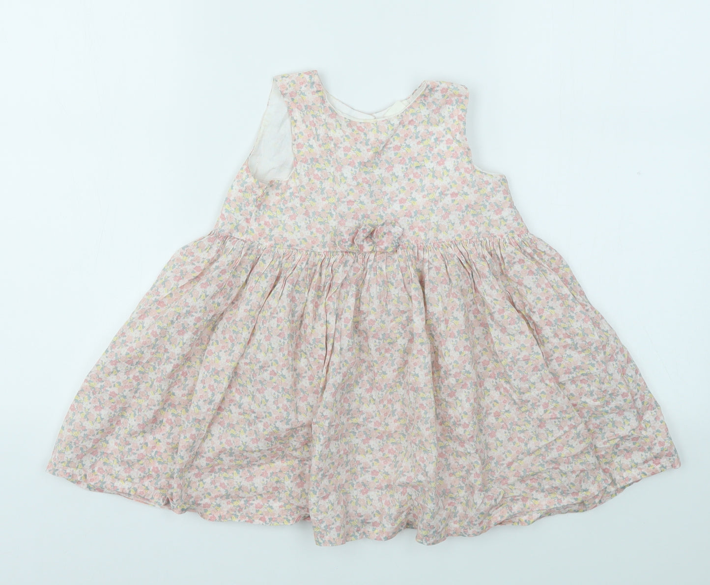 H&M Girls Pink Floral  Fit & Flare  Size 2 Years