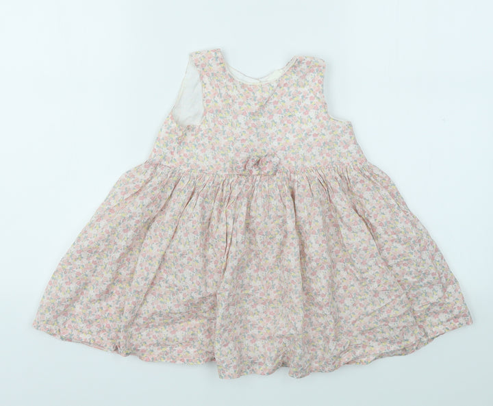 H&M Girls Pink Floral  Fit & Flare  Size 2 Years