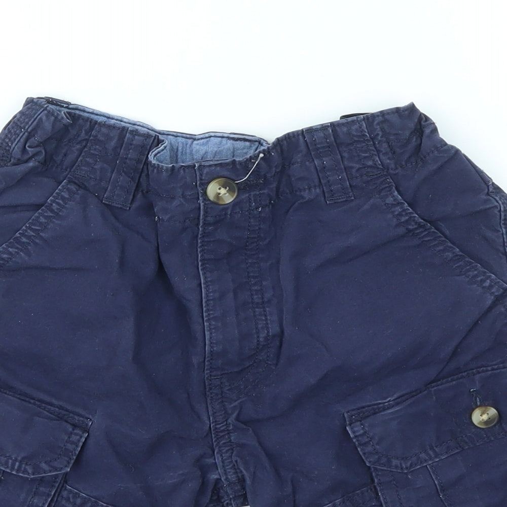 M&S Boys Blue   Chino Shorts Size 8-9 Years